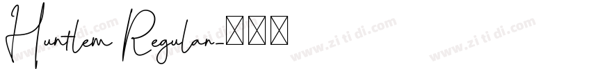 Huntlem Regular字体转换
